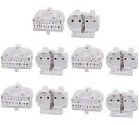 XYZOOM Sostegno per lampada, Base Bi-Pin, Materiale Metallo, Colore Bianco, 500V AC, 1000W, Per lampade fluorescenti o LED, 2G7/2G11