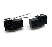 XZ-15GW-B Interruttore fine corsa micro, lungo cerniera dritta, braccio della leva, azione rapida, morsettiera a vite, SPDT (confezione da 2)