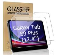 XZC [2 Pezzi] Pellicola Protettiva per Samsung Galaxy Tab S10 Plus/ S9 Plus/Tab S9 FE Plus/S8 Plus/S7 Plus/S7 FE 12,4 Pollici, durezza 9H, con S Pen compatibile (S9/S8/S7 Plus da 12,5 pollici)