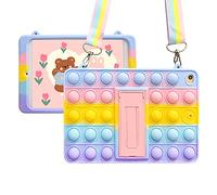 XZC Push Pop Fidget Toys Custodia per Samsung Galaxy Tab Advanced 2 10.1 pollici SM-T583 Silicone antiurto Tablet Cover con Piega Cavalletto e Cordino (per Samsung Galaxy Tab Advanced 2 10.1")