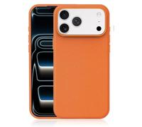 XZC Tech Fabric Custodia magnetica in tessuto compatibile con iPhone 17, Advanced Tech Weave, compatibile con MagSafe, cover antiurto (arancione, iPhone 17)