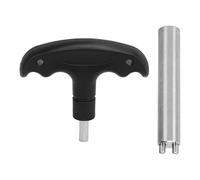 Xzcvalimn Chiave a Vite per Il Peso della Stecca da Biliardo, Strumento per la rimozione dei bulloni con Impugnatura a T per Le Stecche da Biliardo, Chiave compatta in Lega di Alluminio con (Tipo 1)