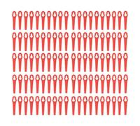 Xzcvalimn Lame da Taglio in plastica da 100 Pezzi, Ricambio per Taglio Tipo Zucca per Tosaerba, Strumenti per potatura da Giardino con Bordi Lucidi, Usura - Lame da Taglio in plastica per