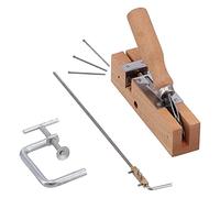 Xzcvalimn Punzonatrice per Occhielli per telai di alveari, Strumento per l’Apicoltura per praticare Fori nei telai di alveari, punzonatrice in Acciaio Inox e Legno per scatole di alveari con