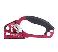Xzcvalimn Right Hand Climbing Protector, Mountaineering for 8-13mm Rope, Aluminum - Magnesium Alloy Ascender with Strong Grip Cam Mechanism, Professional Rescue And Caving Equi (Rossa)