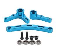 Xzcvalimn Set Completo per la Protezione del servo dello sterzo RC, assemblaggio dello sterzo RC in Lega di Alluminio per Auto telecomandata 1/10 XTE con Installazione Facile e Access (Blu)