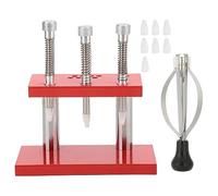 Xzcvalimn Set di pinze per pressione e estrazione della lancetta dell’orologio, strumento professionale per la regolazione della lancetta dell’orologio, pressore in acciaio inox con 10 punte