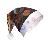 XZDAL A Artistic Wonder Christmas - Cappello decorativo luminoso per adulti, accessorio per costume da Babbo Natale
