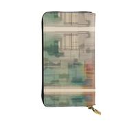 XZDAL A Melodic Tunes - Portafoglio lungo in pelle alla moda con scomparti per carte, tasca per contanti e portamonete con cerniera