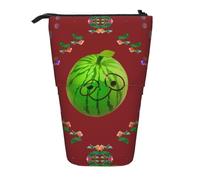 XZDAL Astuccio con motivo anguria Big Eye con design espandibile, portatile e leggero, per cancelleria, piccoli oggetti