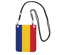 XZDAL Borsa a tracolla da donna, con bandiera della Romania, nera, alla moda, regolabile, leggera, per uso quotidiano, Nero , Taglia unica