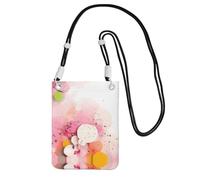 XZDAL Borsa a tracolla in carta con frammenti di colore nero per donne, alla moda e regolabile, leggera per l'uso quotidiano, Nero , Taglia unica