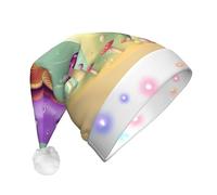 XZDAL Cappello decorativo a forma di fungo da sogno viola per adulti, accessorio per costume da Babbo Natale