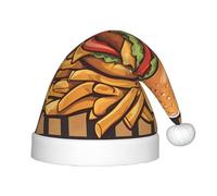 XZDAL cartone animato hamburger oversize Festival Santa tocco liscio cappello per festa festa costume accessori decorazione