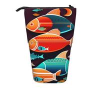 XZDAL C'è un altro pesce nell'astuccio con design espandibile, portatile e leggero per cancelleria, piccoli oggetti