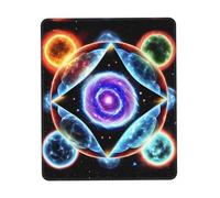 XZDAL Cosmic Stars - Tappetino per mouse multicolore in gomma ispessita con bordo bloccato, 25,4 x 30,5 cm, per ufficio, gioco, studio e scrivania