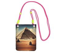 XZDAL Dreaming of the Pyramids of Khufu - Borsa a tracolla per cellulare, da donna, alla moda, regolabile, leggera, per uso quotidiano, colore: nero, Fucsia, Taglia unica