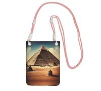 XZDAL Dreaming of the Pyramids of Khufu - Borsa a tracolla per cellulare, da donna, alla moda, regolabile, leggera, per uso quotidiano, colore: nero, rosa, Taglia unica
