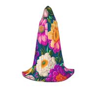 XZDAL Fiori spessi con cappuccio mantello L per adolescenti mantello lungo costume cosplay festa in maschera carnevale