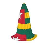 XZDAL Flag of Togo, mantello con cappuccio M per adolescenti, mantello lungo, per cosplay, feste in maschera e carnevale