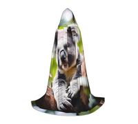 XZDAL Happy Cute Koala Capo con cappuccio L per adolescenti Mantello lungo Costume Cosplay Masquerade Carnevale Festa