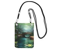 XZDAL Little Bridge in the East - Borsa a tracolla per cellulare, da donna, alla moda, regolabile, leggera, per uso quotidiano, Nero , Taglia unica