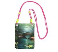 XZDAL Little Bridge in the East - Borsa a tracolla per cellulare, da donna, alla moda, regolabile, leggera, per uso quotidiano, Fucsia, Taglia unica