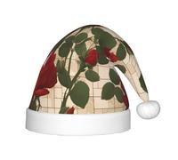 XZDAL Molte rose rosse Festival Santa liscio tocco cappello per festa festa costume accessori decorazione