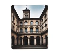 XZDAL Old Architecture Tappetino per mouse multicolore in gomma ispessita con bordo bloccato 25,4 x 30,5 cm per ufficio, gioco, studio e scrivania