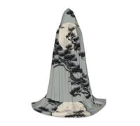 XZDAL Pino sotto la luna mantello con cappuccio M per adolescenti mantello lungo costume cosplay festa in maschera carnevale