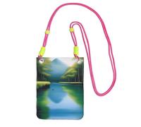 XZDAL Serene Waters - Borsa a tracolla per cellulare, da donna, alla moda, regolabile, leggera, per l'uso quotidiano, Fucsia, Taglia unica