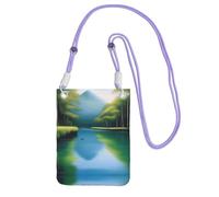 XZDAL Serene Waters - Borsa a tracolla per cellulare, da donna, alla moda, regolabile, leggera, per l'uso quotidiano, Viola, Taglia unica