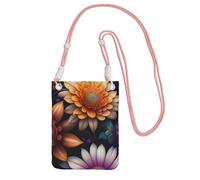 XZDAL Sunflower welfare - Borsa a tracolla per cellulare, da donna, alla moda, regolabile, leggera, per uso quotidiano, colore: nero, rosa, Taglia unica
