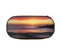 Xzdal Sunrise Bliss - Astuccio per matite con stampa, per riporre articoli di cancelleria o cosmetici, per soddisfare diverse esigenze di conservazione, Nero , Taglia unica, Beauty Case
