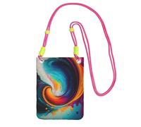 XZDAL Surreal Enigma - Borsa a tracolla per cellulare, da donna, alla moda, regolabile, leggera, per uso quotidiano, colore: nero, Fucsia, Taglia unica