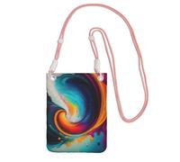 XZDAL Surreal Enigma - Borsa a tracolla per cellulare, da donna, alla moda, regolabile, leggera, per uso quotidiano, colore: nero, rosa, Taglia unica