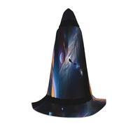 XZDAL Un universo affascinante mantello con cappuccio L per adolescenti mantello lungo costume cosplay festa in maschera carnevale