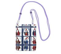 XZDAL WitchingHour - Borsa a tracolla per cellulare, da donna, alla moda, regolabile, leggera, per uso quotidiano, Viola, Taglia unica