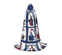 XZDAL WitchingHour - Mantello con cappuccio S, per adolescenti, lungo, per cosplay, feste in maschera e carnevale