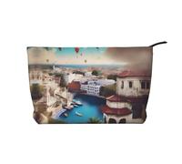 XZDCAL A Travel Dreams - Trousse in velluto a coste con fodera robusta, per viaggi e uso quotidiano, colore: nero, taglia unica, Nero , Taglia unica