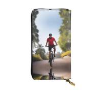 XZDCAL Active Lifestyle - Portafoglio lungo in pelle alla moda per ragazze e donne con scomparti multipli, nero, taglia unica, Nero , Taglia unica