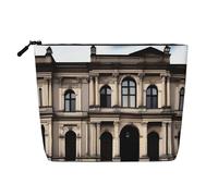 XZDCAL aOld Architecture - Astuccio per trucchi monostrato effetto lino con cerniera per soddisfare le tue esigenze quotidiane o di viaggio, nero, taglia unica, Nero , Taglia unica