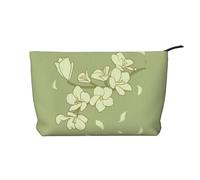 XZDCAL Beauty case in velluto a coste con begonia con fodera robusta, per viaggi e uso quotidiano, nero, taglia unica, Nero , Taglia unica