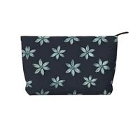 XZDCAL Bella borsa per il trucco in velluto a coste Camelia con una robusta fodera per viaggi e uso quotidiano, nero, taglia unica, Nero , Taglia unica