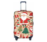 XZDCAL carino Babbo Natale bagagli valigia cover.The copertura non include la valigia stessa, bianco, S