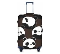 XZDCAL Copertura per valigia con panda intrecciata. La copertura non include la valigia stessa, bianco, S