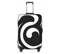 XZDCAL Copertura per valigia con simbolo Yin Yang. La copertura non include la valigia stessa, bianco, XL