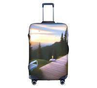 XZDCAL Copertura per valigia per bagagli per fuga all'aperto. La copertura non include la valigia stessa, bianco, M