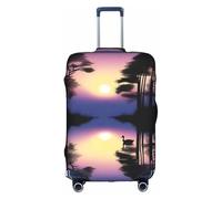 XZDCAL Copertura per valigie pacifica dell'alba. La copertura non include la valigia stessa, bianco, XL