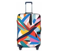 XZDCAL Copertura per valigie per bagagli in arte astratta. La copertura non include la valigia stessa, bianco, L